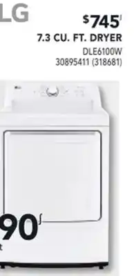 RONA 7.3 CU. FT. DRYER offer