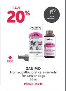 Mondou ZANIMO Homeopathic oral care remedy for cats or dogs offer