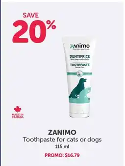 Mondou ZANIMO Toothpaste for cats or dogs offer