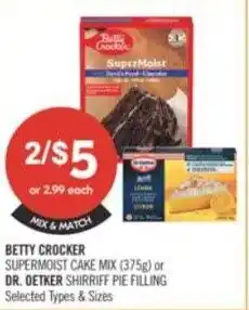 Shoppers Drug Mart Betty crocker, dr. oetker offer