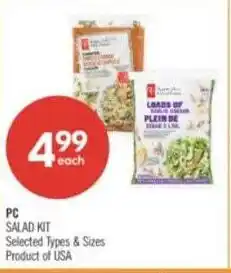 Shoppers Drug Mart PC salad kit offer