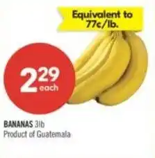 Shoppers Drug Mart Bananas offer