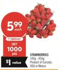 Shoppers Drug Mart Strawberries offer