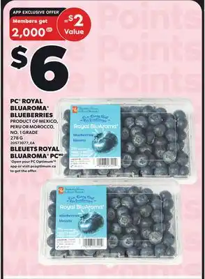 Independent Grocer BLEUETS ROYAL BLUAROMA PC offer