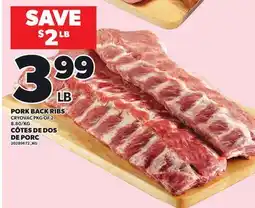 Independent Grocer PORK BACK RIBS offer