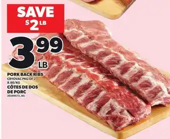 Independent Grocer PORK BACK RIBS offer