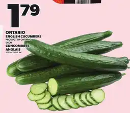 Independent Grocer ENGLISH CUCUMBERS | CONCOMBRES ANGLAIS offer