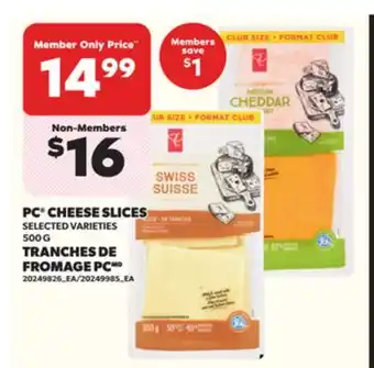 Independent Grocer TRANCHES DE FROMAGE PC offer