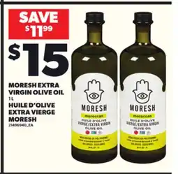 Independent Grocer MORESH EXTRA VIRGIN OLIVE OIL offer