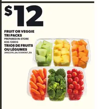 Independent Grocer FRUIT OR VEGGIE TRI PACKS 830-1200 G | TRIOS DE FRUITS OU LÉGUMES offer