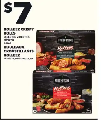 Independent Grocer ROLLEEZ CRISPY ROLLS offer