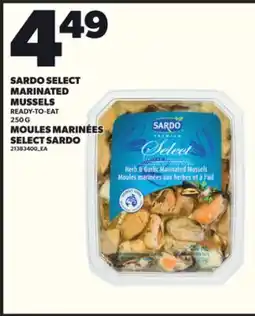 Independent Grocer SARDO SELECT MARINATED MUSSELS, 250 G | MOULES MARINÉES SELECT SARDO offer