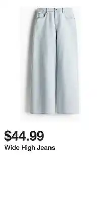 H&M Wide High Jeans offer