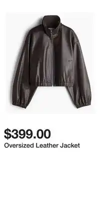 H&M Oversized Leather Jacket offer