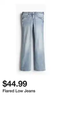 H&M Flared Low Jeans offer