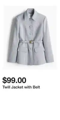 H&M Twill Jacket with Belt offer