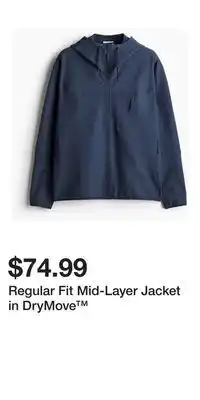 H&M Regular Fit Mid-Layer Jacket in DryMove offer