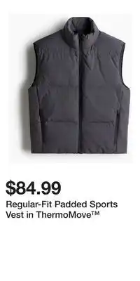 H&M Regular-Fit Padded Sports Vest in ThermoMove offer