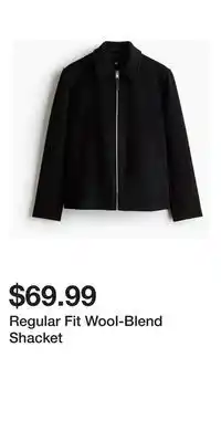 H&M Regular Fit Wool-Blend Shacket offer