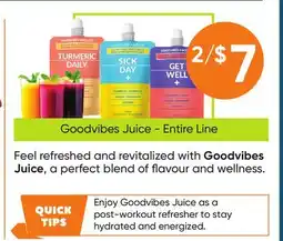 Healthy Planet Goodvibes Juice - Entire Line offer