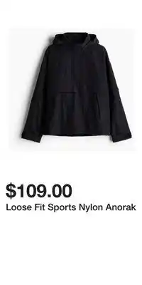 H&M Loose Fit Sports Nylon Anorak offer