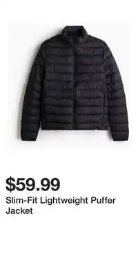 H&M Slim-Fit Lightweight Puffer Jacket offer