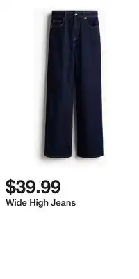 H&M Wide High Jeans offer