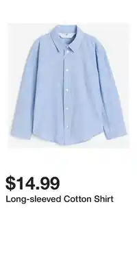 H&M Long-sleeved Cotton Shirt offer