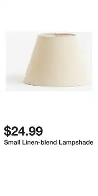 H&M Small Linen-blend Lampshade offer