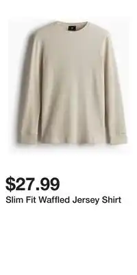 H&M Slim Fit Waffled Jersey Shirt offer