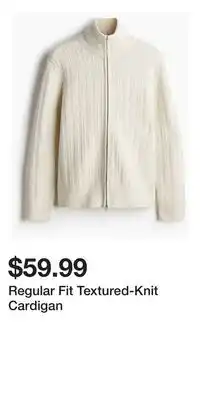 H&M Regular Fit Textured-Knit Cardigan offer