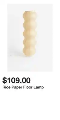 H&M Rice Paper Floor Lamp offer