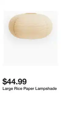 H&M Large Rice Paper Lampshade offer