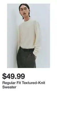 H&M Regular Fit Textured-Knit Sweater offer