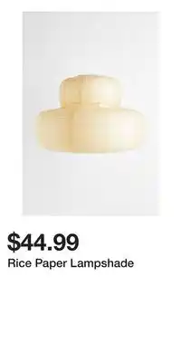 H&M Rice Paper Lampshade offer