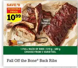 M & M Food Market Fall Off the Bone Back Ribs Tangy Barbecue offer