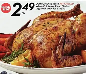 Sobeys Compliments fresh air-chilled whole chicken or fresh chicken offer
