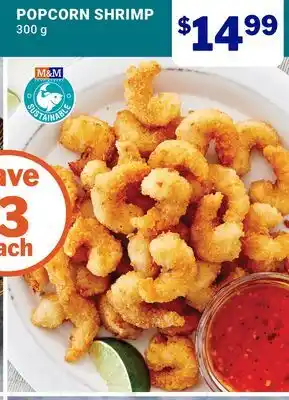 M & M Food Market POPCORN SHRIMP offer