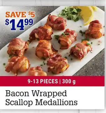 M & M Food Market Bacon Wrapped Scallop Medallions offer