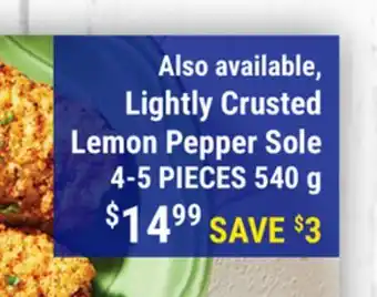 M & M Food Market Lightly Crusted Lemon Pepper Sole offer