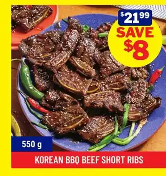 M & M Food Market KOREAN BBQ BEEF SHORT RIBS offer