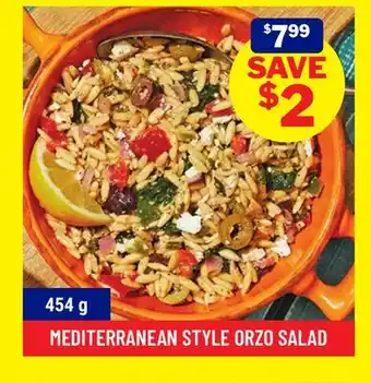 M & M Food Market Mediterranean Style Orzo Salad offer