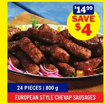 M & M Food Market EUROPEAN STYLE CHEVAP SAUSAGES offer