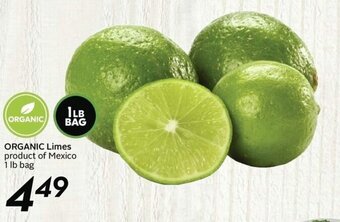 Sobeys Organic limes offer