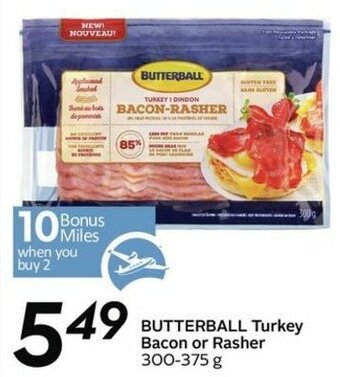 Sobeys Butterball turkey bacon or rasher offer