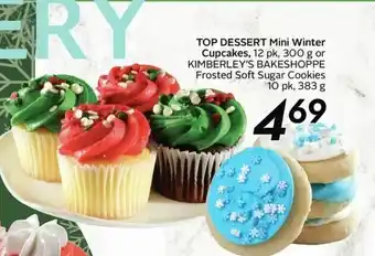 Sobeys TOP DESSERT mini winter cupcakes offer