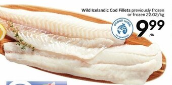 Sobeys Wild icelandic cod fillets offer