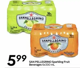 Sobeys San pellegrino sparkling fruit beverages offer