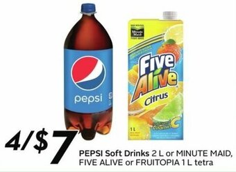 Sobeys PEPSI soft drinks offer