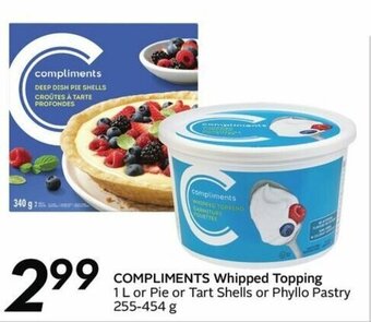 Sobeys Compliments whipped topping offer